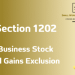 IRC Section 1202 Qualified Small Business Stock Gain Exclusion